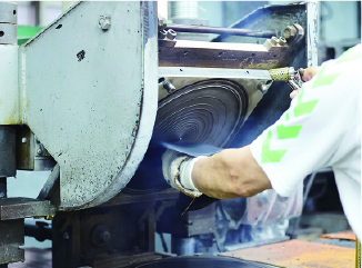 Inside factory/ Turntable forming